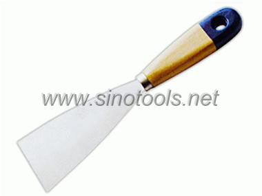 Scaper with Longer Blade, Double-Coloured Wooden Handle
