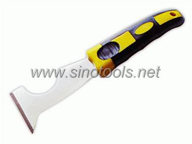5 In 1 Scraper with Double Coloured Plastic Handle