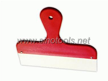 Scraper with Teeth and Plastic Handle