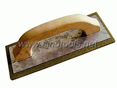 Spongy Rubber Plastering Trowel with Iron plate and Wooden Handle