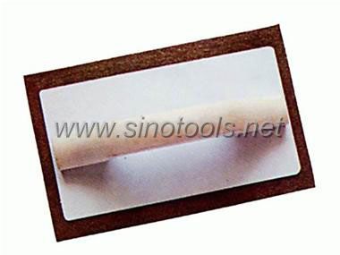 Spongy Rubber Plastering Trowel with Iron Plate and Wooden Handle