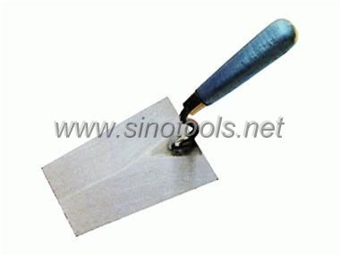 German Bricklaying Trowel with Wooden Handle